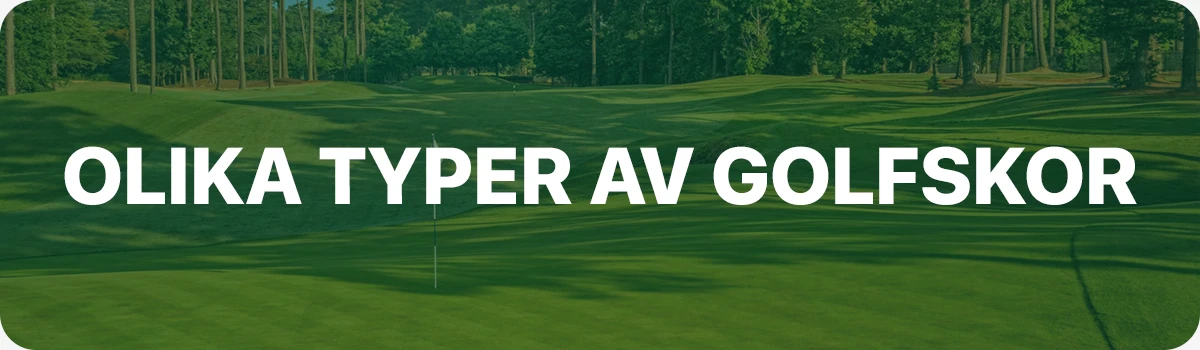 Olika typer av golfskor